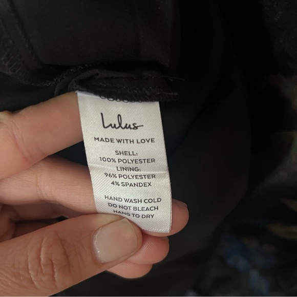 Lulus Stunning Elegance Black Floral Organza Maxi Dress Romantic Gown Small - Picture 15 of 16